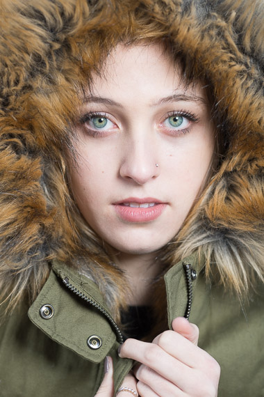 creative senior portrait of Maeve